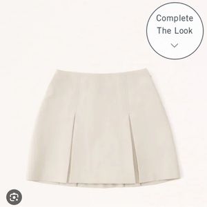 Abercrombie & Fitch Menswear Pleated Skort Light Taupe, Small, NWT Never Worn